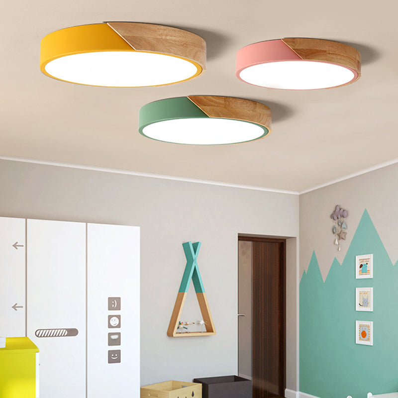 Circular Flush Mount Light Fixtures Modern Acrylic Flush Mount Lamp