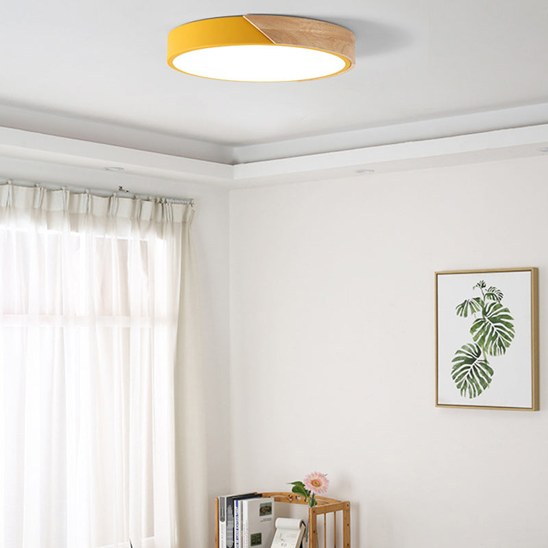 Circular Flush Mount Light Fixtures Modern Acrylic Flush Mount Lamp