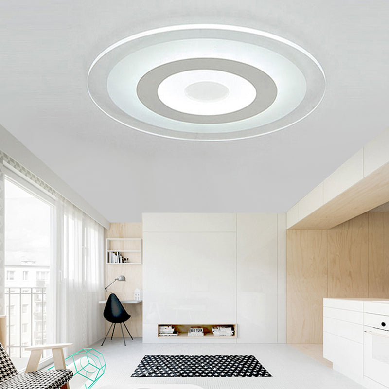 Circular Flush Mount Ceiling Lights Modern Acrylic Flushmount