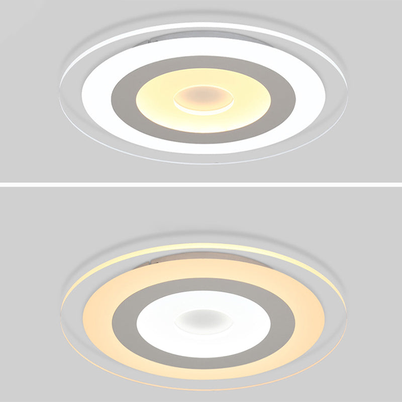 Circular Flush Mount Ceiling Lights Modern Acrylic Flushmount