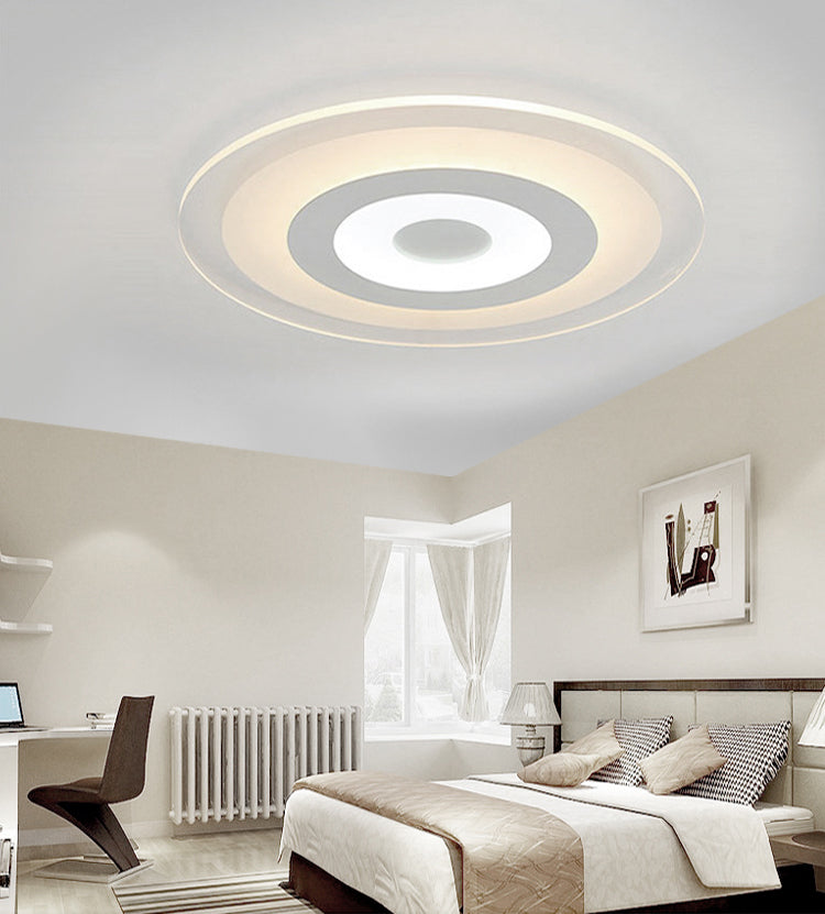 Circular Flush Mount Ceiling Lights Modern Acrylic Flushmount