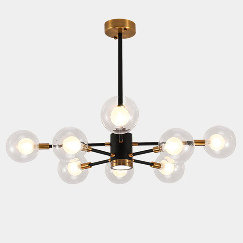 Transparent Glass Globe Shade Molecular Chandelier Spotlight Design Contemporary Simplicity Style Lighting Pendant