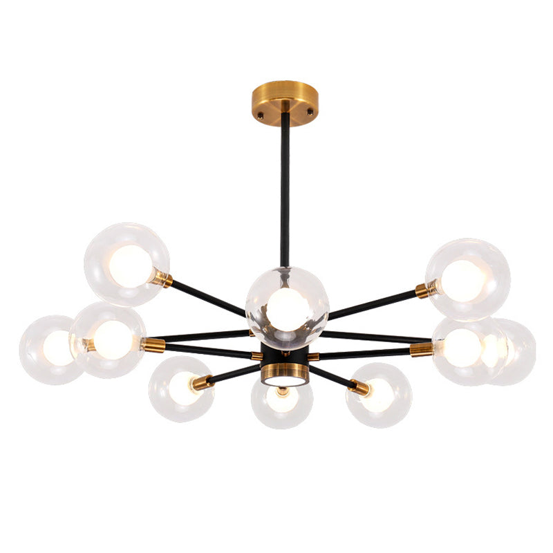 Transparent Glass Globe Shade Molecular Chandelier Spotlight Design Contemporary Simplicity Style Lighting Pendant