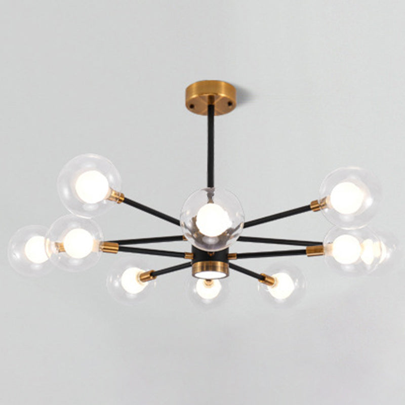 Transparent Glass Globe Shade Molecular Chandelier Spotlight Design Contemporary Simplicity Style Lighting Pendant