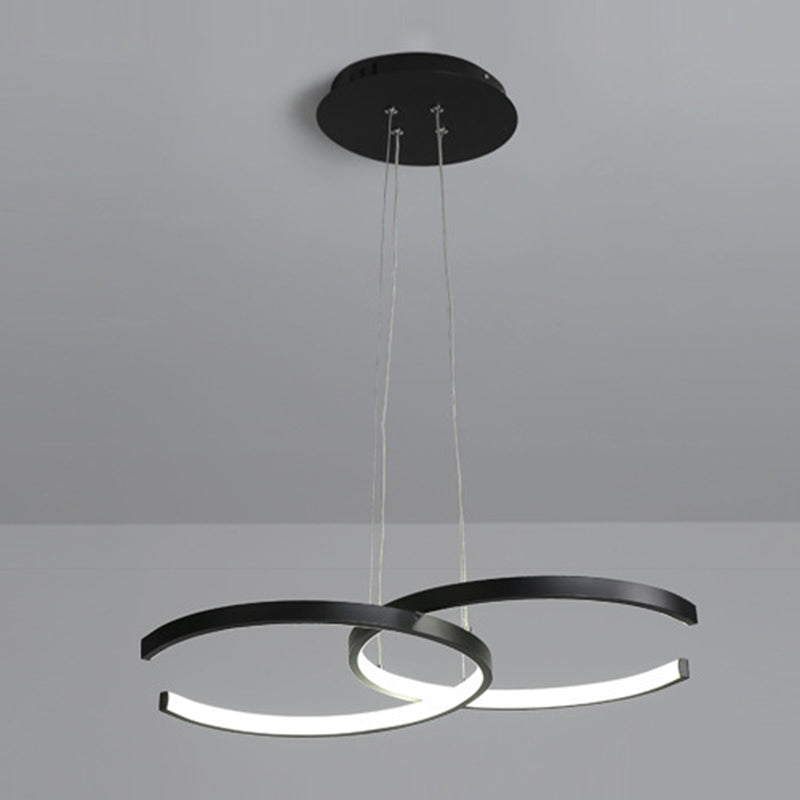 Acryl C-vormige hangende lampkit Hedendaagse stijl LED-hanger verlichtingsarmatuur