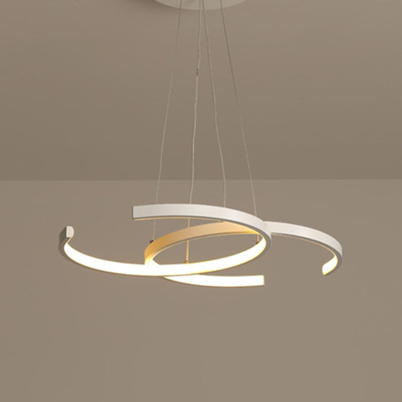 Acryl C-vormige hangende lampkit Hedendaagse stijl LED-hanger verlichtingsarmatuur