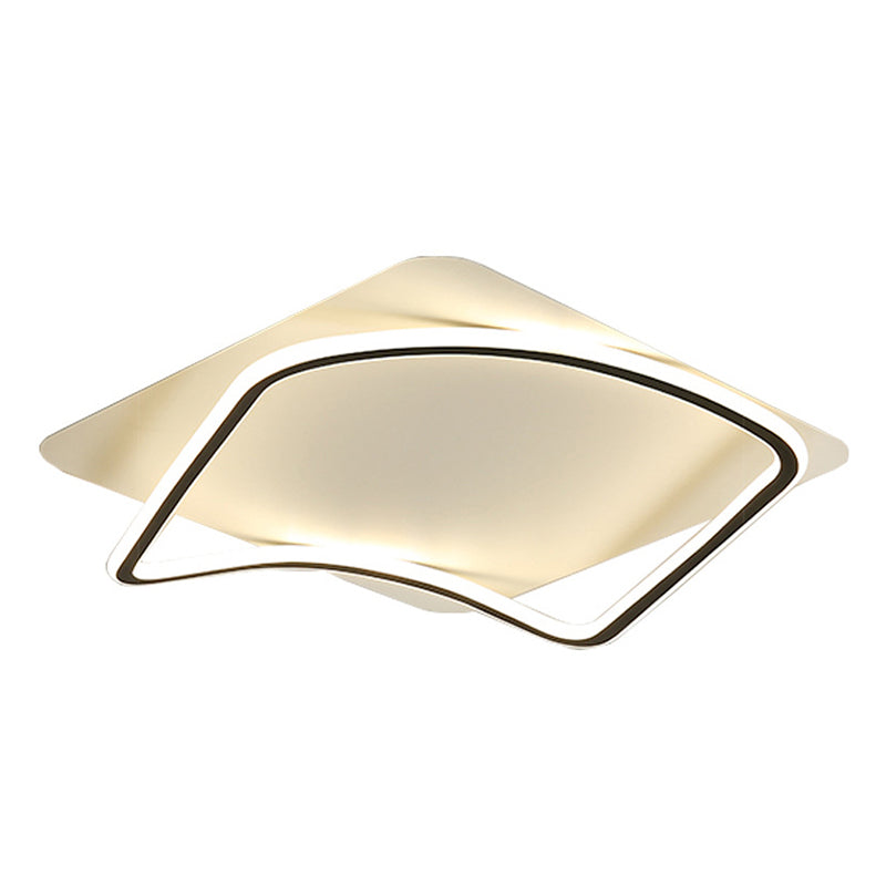 Simplicity Square LED Flush Light Fixture Aluminum Bedroom Ceiling Mounted Light