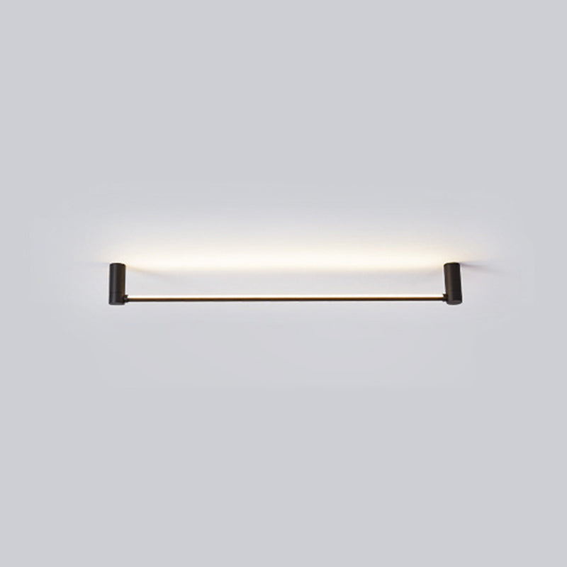 Eenvoud Staaf Gevormde Flush Mount Acryl hal slaapkamer LED flush plafond licht in zwart