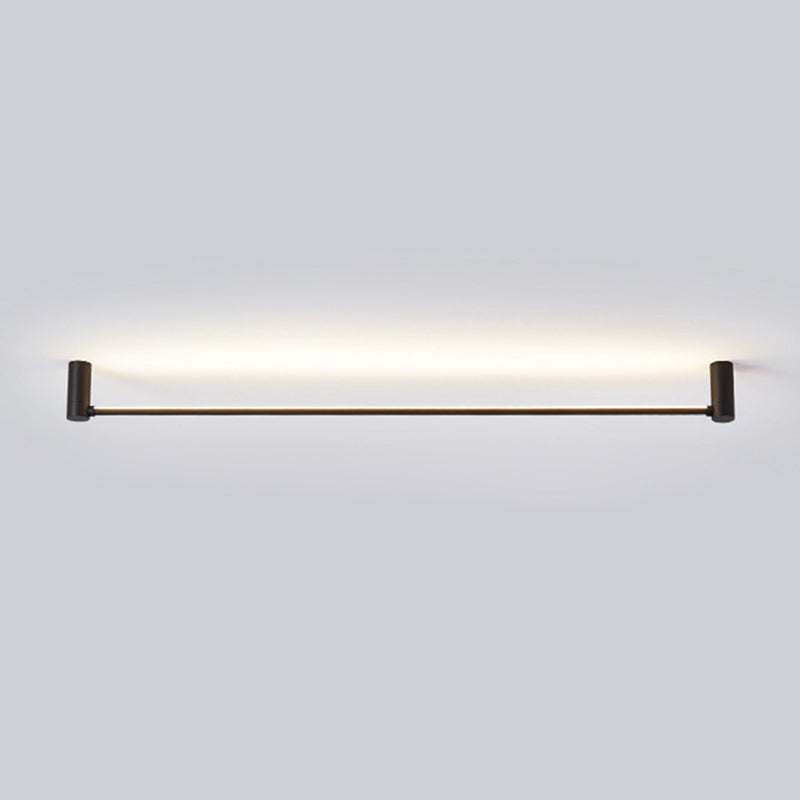 Eenvoud Staaf Gevormde Flush Mount Acryl hal slaapkamer LED flush plafond licht in zwart