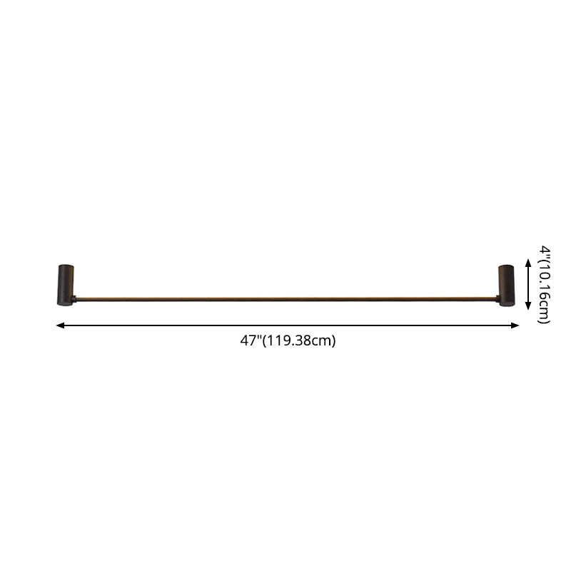 Eenvoud Staaf Gevormde Flush Mount Acryl hal slaapkamer LED flush plafond licht in zwart