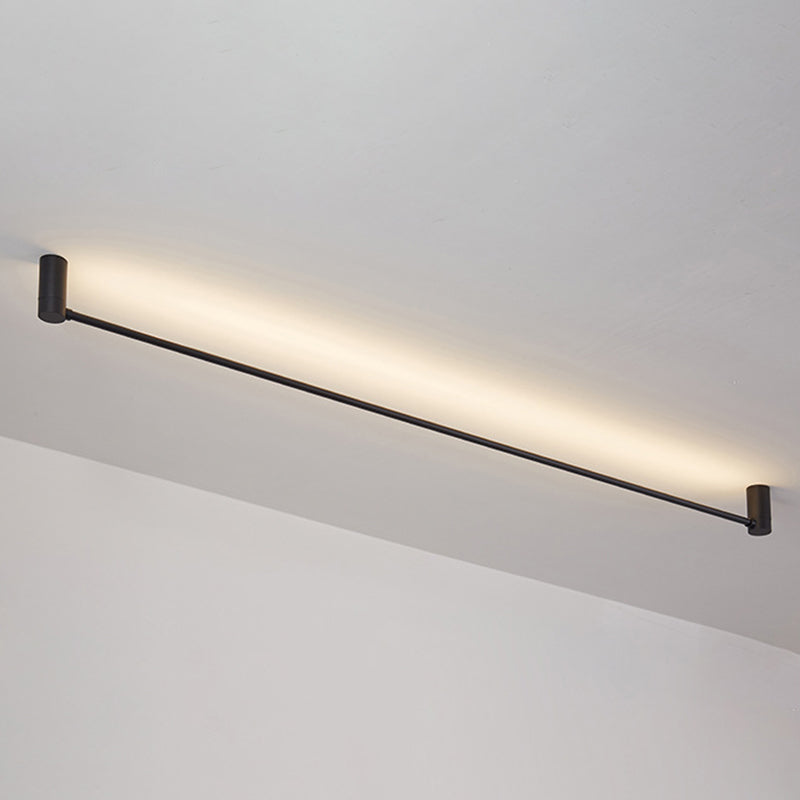 Eenvoud Staaf Gevormde Flush Mount Acryl hal slaapkamer LED flush plafond licht in zwart