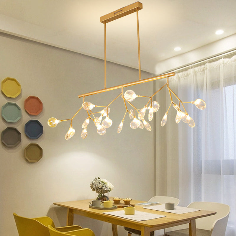 Candelera de acrílico acrílico ligero de techo de techo de aerosol moderno