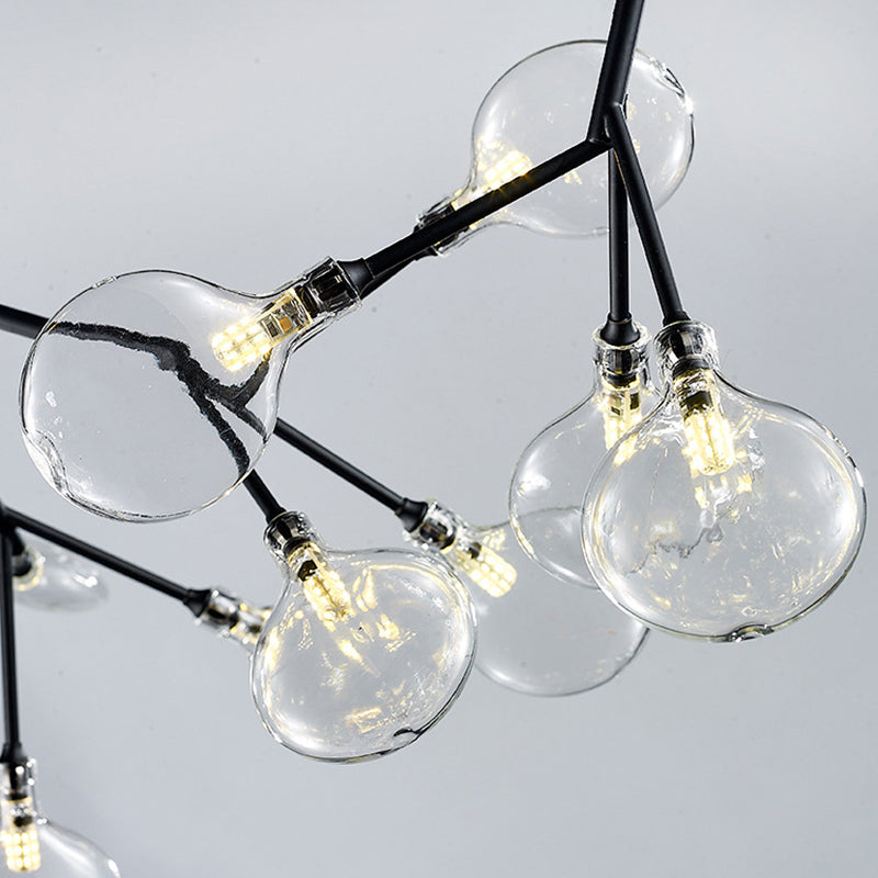 Candelera de acrílico acrílico ligero de techo de techo de aerosol moderno