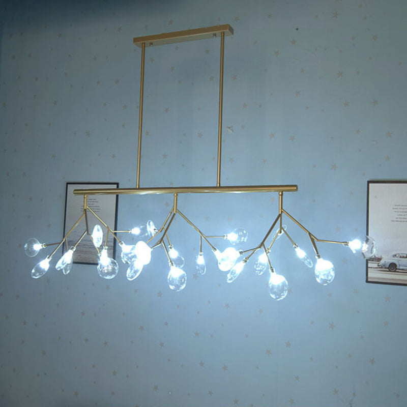 Candelera de acrílico acrílico ligero de techo de techo de aerosol moderno