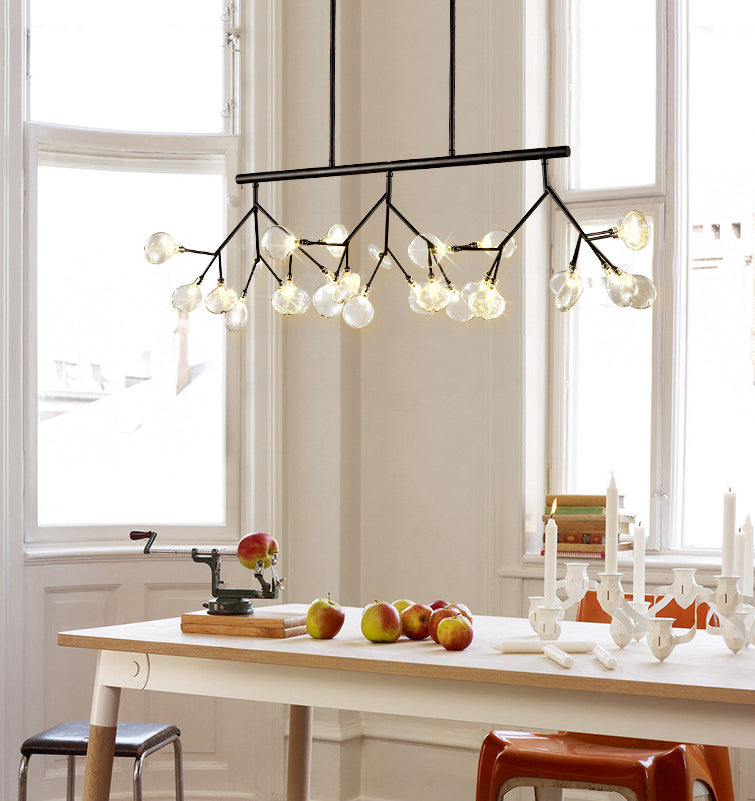 Candelera de acrílico acrílico ligero de techo de techo de aerosol moderno