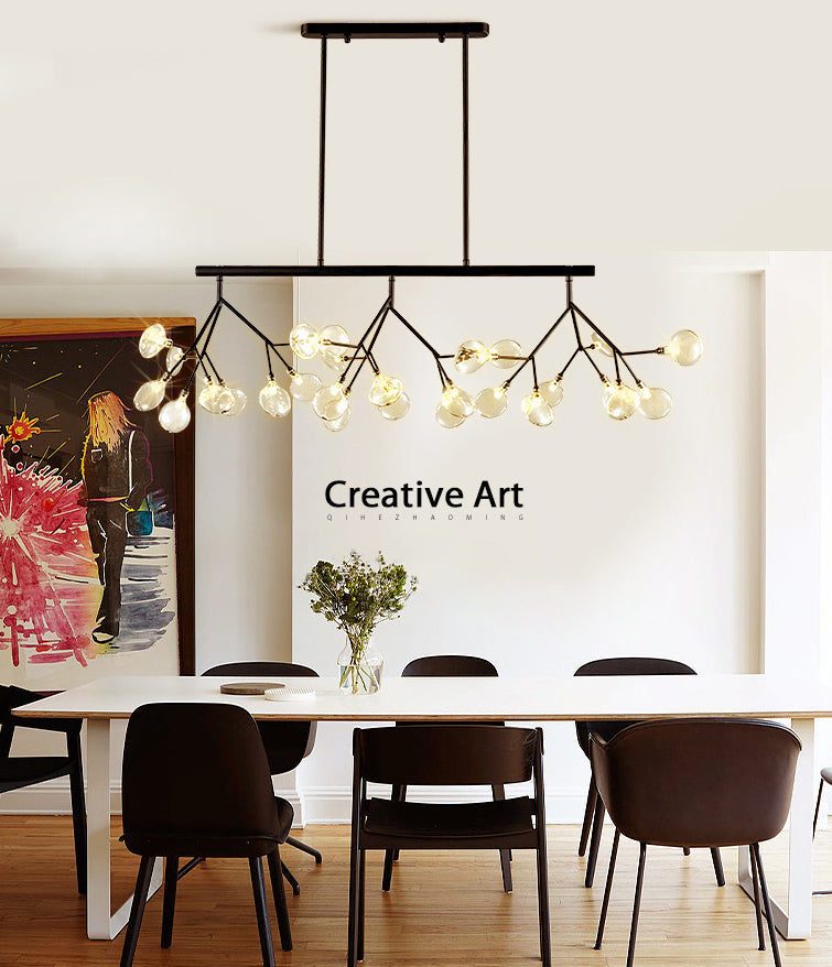 Candelera de acrílico acrílico ligero de techo de techo de aerosol moderno