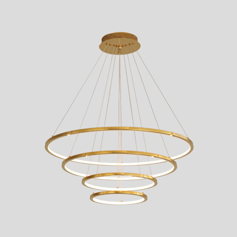Luces colgantes colgantes de múltiples anillos