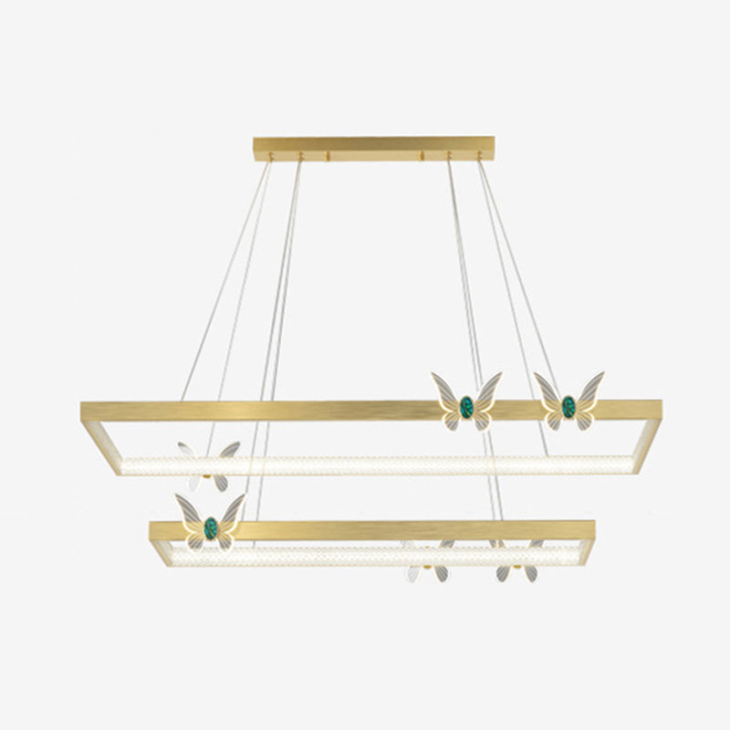 Kit de lámpara de colgante de metal ligero de techo orbicular moderno