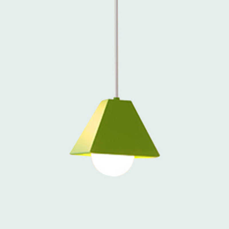 6.7 Inches Wide Macaroon Style Mini Pendant Light Contemporary Simplicity Colorful Hanging Light for Bar Restaurant