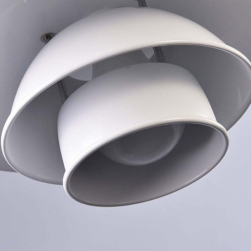 Wit metaalvliegende schotel Hangende licht 1 lichte Noordse stijl hangende lamp voor restaurant