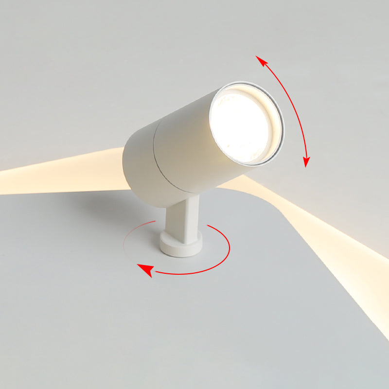 Lampe plate géométrique nouveau style moderne fer LED lampe plate avec 2 spots