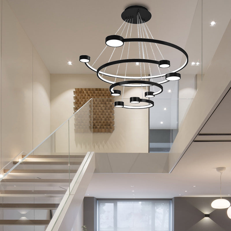 Multi-Layer Ceiling Pendant Light Modern Metal Hanging Lights