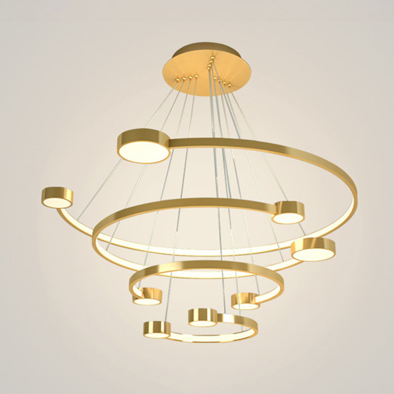 Multi-Layer Ceiling Pendant Light Modern Metal Hanging Lights