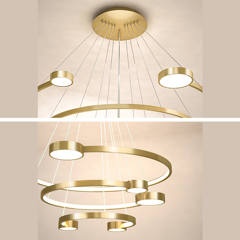 Multi-Layer Ceiling Pendant Light Modern Metal Hanging Lights
