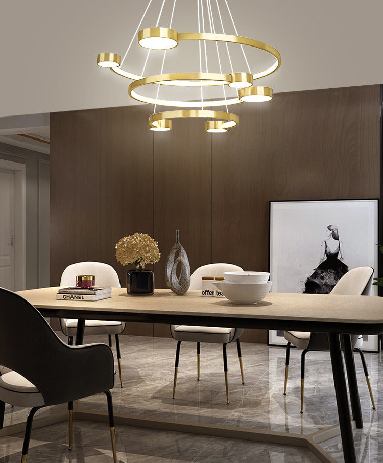 Multi-Layer Ceiling Pendant Light Modern Metal Hanging Lights