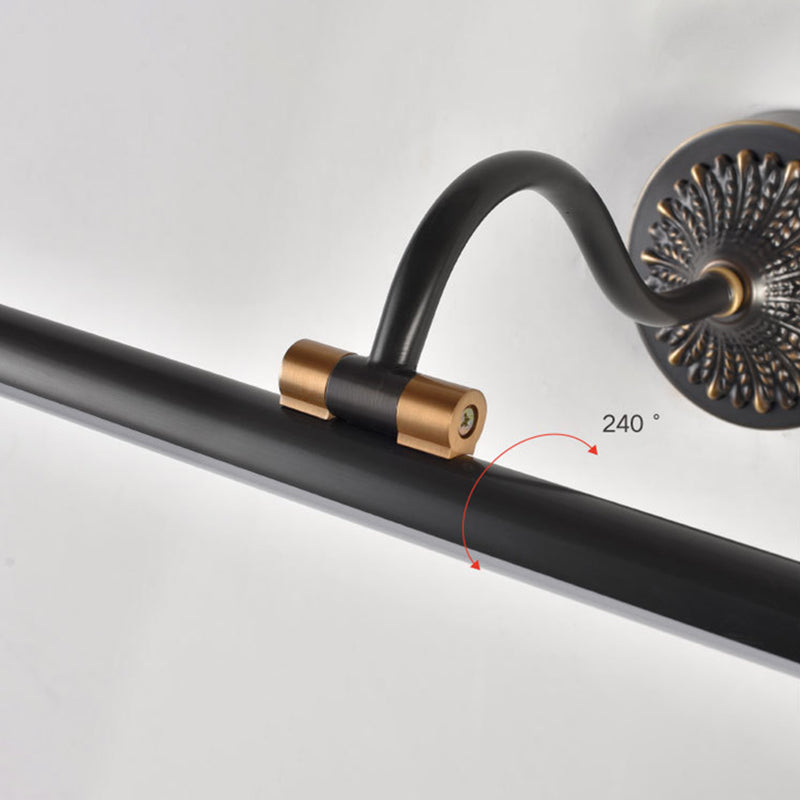 Vanité linéaire Lumières murales vintage Simplicité Applexion murale acrylique avec bois pour salle de bain