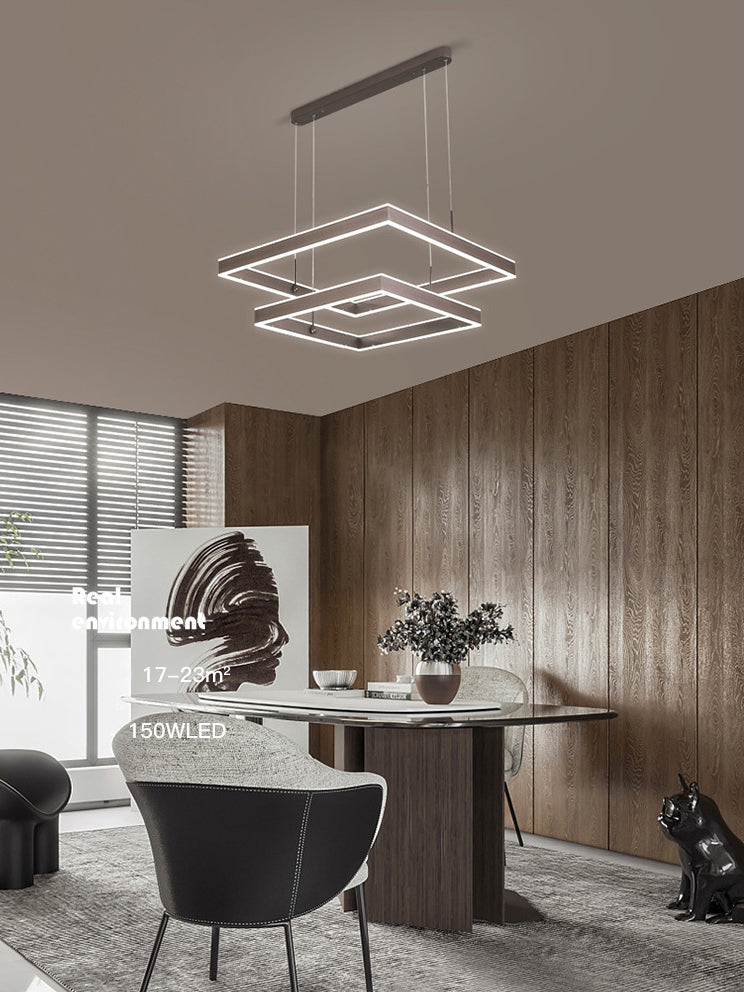 Moderne eenvoud hangende multi-tier kroonluchter hanglamp acryl plafondlampen armatuur voor restaurant