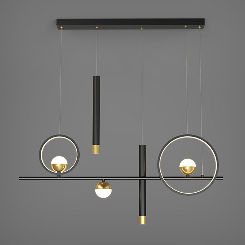 Modern Straight Bars Island Chandelier Lights Metal Chandelier Lamp