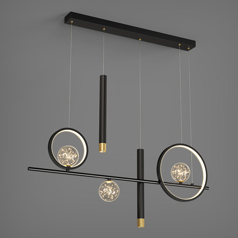 Modern Straight Bars Island Chandelier Lights Metal Chandelier Lamp