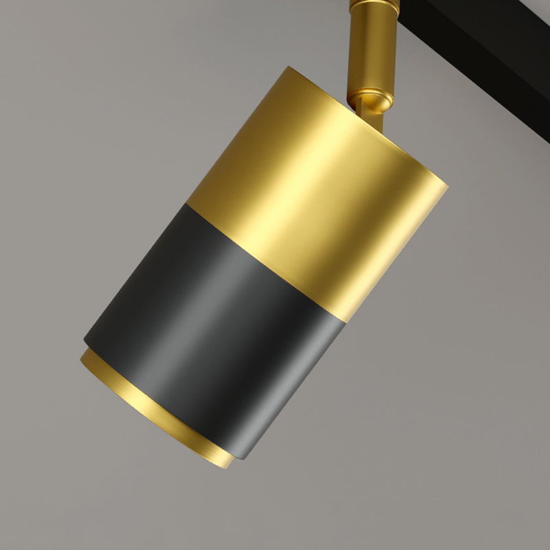 Mid-Century Straight Bars Island Chandelier Lights Metal Chandelier Lamp