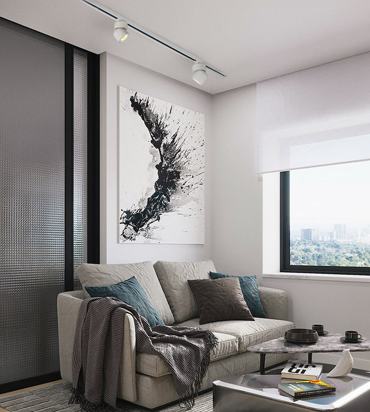 Nordische LED-Schienenbeleuchtungs-Sets, Schienentyp, Hintergrundwand, Wohnzimmer, Schlafzimmer, Verbraucher- und Gewerbegeschäft. Superheller Scheinwerfer