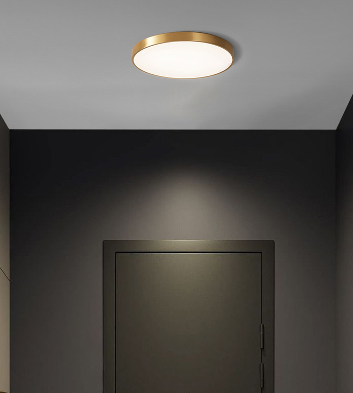 Luminaire de plafond encastré moderne en métal