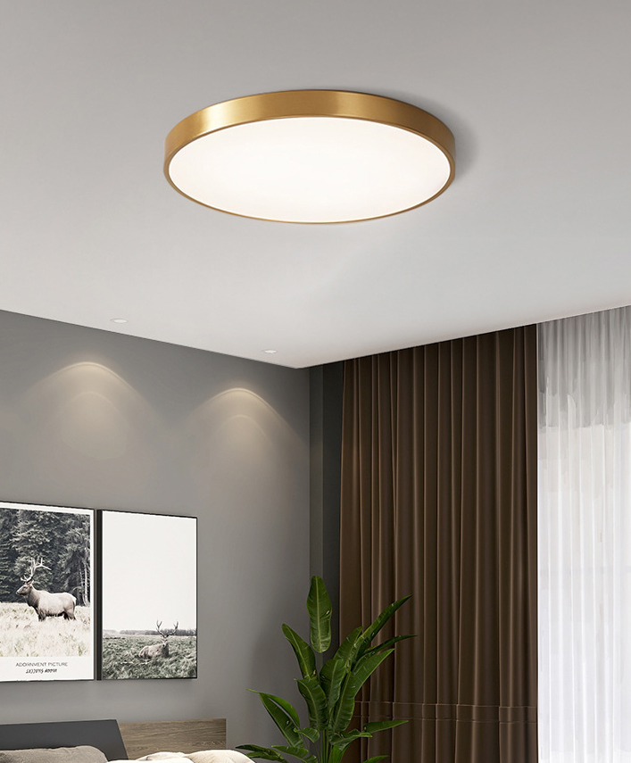 Luminaire de plafond encastré moderne en métal