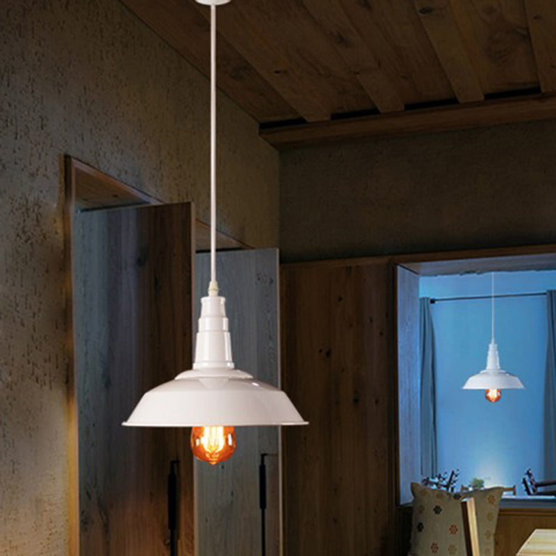 1 Lights Barn Hanging Light Fixtures Industrial Style Metal Ceiling Light for Restaurant