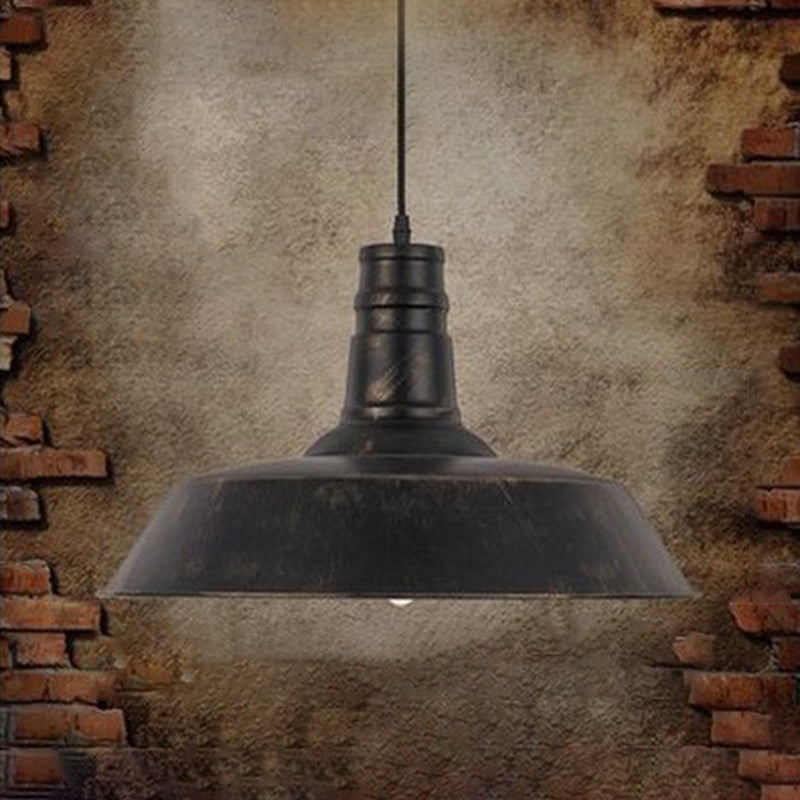 1 Lights Barn Hanging Light Fixtures Industrial Style Metal Ceiling Light for Restaurant