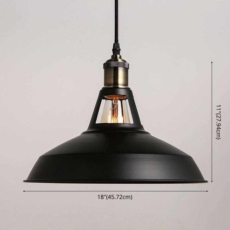 1 Lights Barn Hanging Light Fixtures Industrial Style Metal Ceiling Light for Restaurant