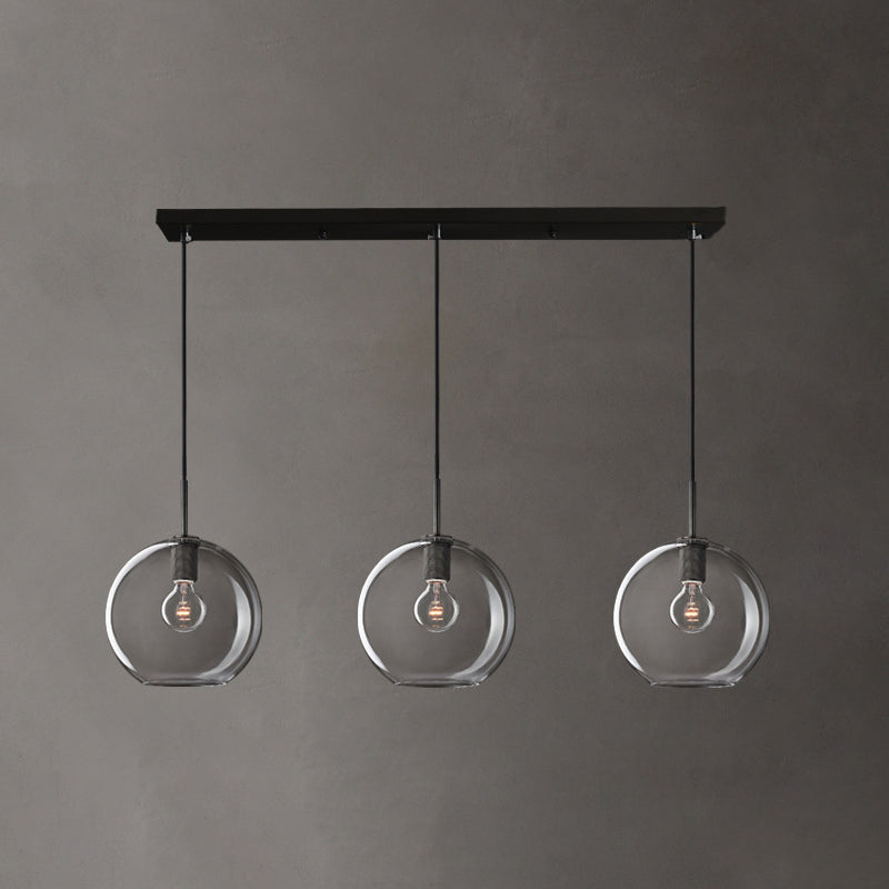 Glasschattierter Anhänger Leuchte zeitgenössischer Stil Bronze Suspension Anhänger Licht