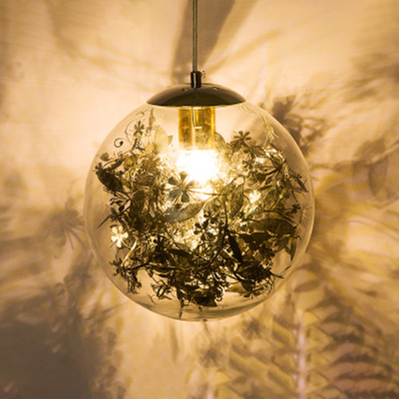 Shattered Leaves Hanging Pendant Light Contemporary Style Glass Dinning Room Pendant Light Kit