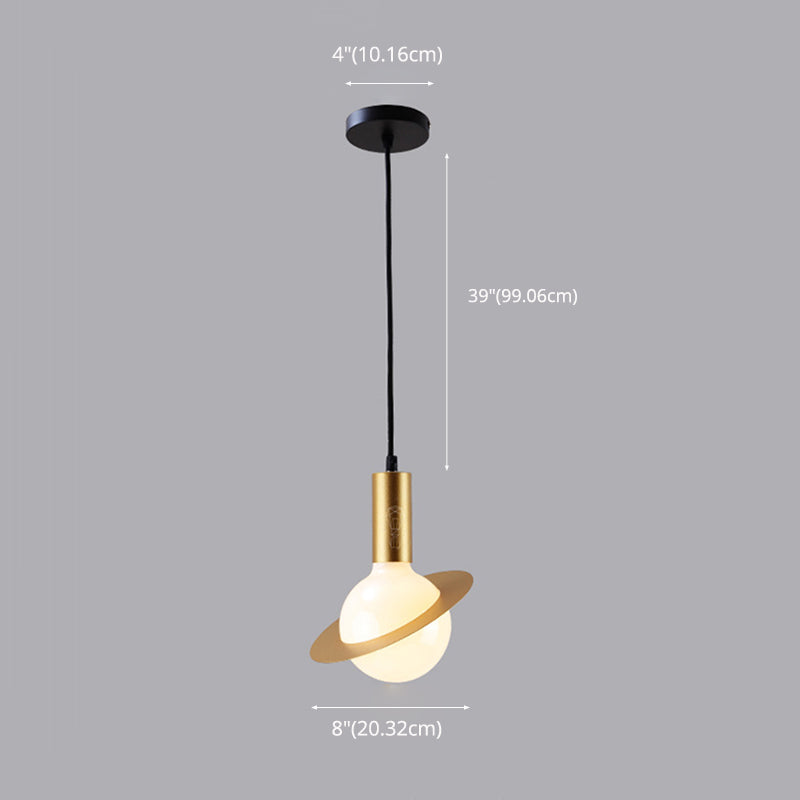 Metal Planet Pendant Ceiling Light Nordic Style Hanging Ceiling Light for Dinning Room