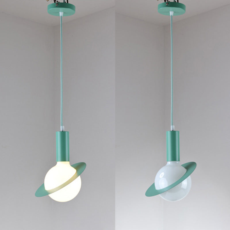 Metal Planet Pendant Ceiling Light Nordic Style Hanging Ceiling Light for Dinning Room