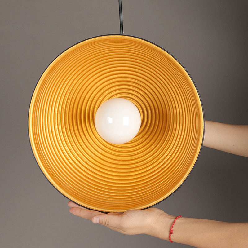 Black Dome Commercial Pendant Lighting Industrial Metal Restaurant Hanging Light Fixture