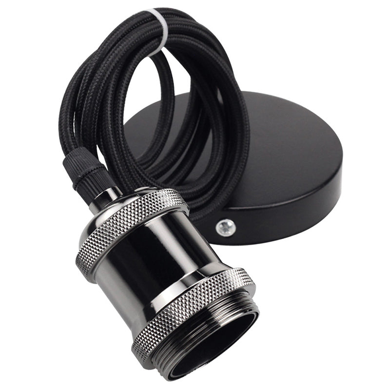 Retro Black Metal Cage Industrial Style Hanging Light 7.8" Wide Single Bulb Coffee Shop Lighting Pendant with 59" Adjustable Wire