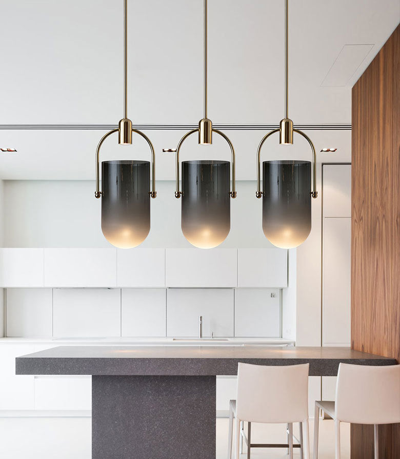 Emmervormig glas hangend licht minimalisme moderne suspensieverlichting voor bed voor bed