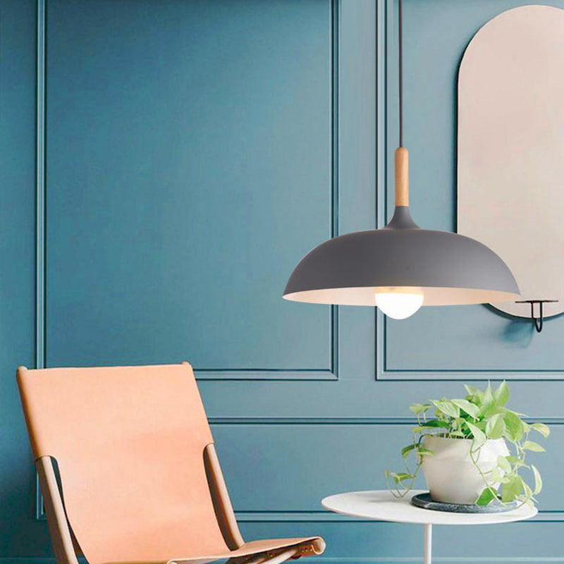 Dome Nordic Style Dome Luce appesa 13,7 "Opzione multi -colore larga Opzione in alluminio Apparecchiatura per il ristorante