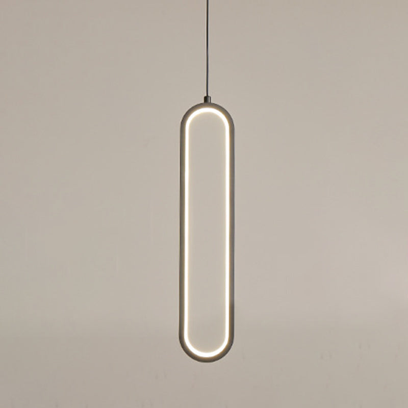 Luci a sospensione a sospensione lineare moderna Metal 1 Luce Light Light
