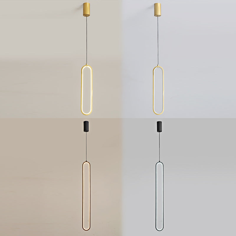 Luci a sospensione a sospensione lineare moderna Metal 1 Luce Light Light